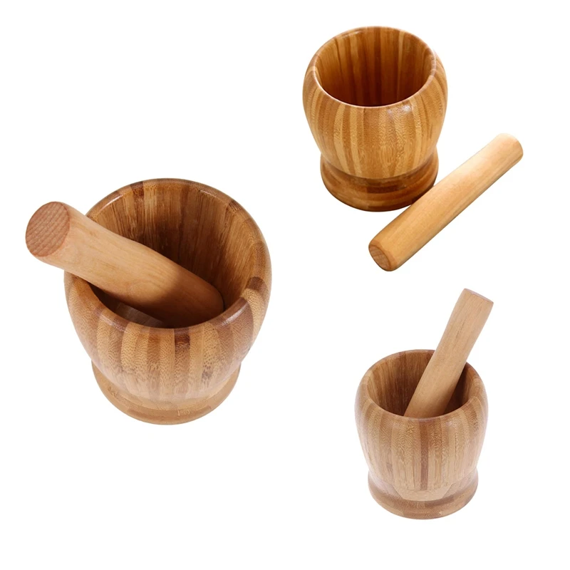 Wooden Pestle And Mortar Set Hand Masher Garlic Spice Grinder Mortar Bowl For Spices Herbs Pepper Seasonings Pills
Wooden Pestle And Mortar Set Hand Masher Garlic Spice Grinder Mortar Bowl For Spices Herbs Pepper Seasonings Pills