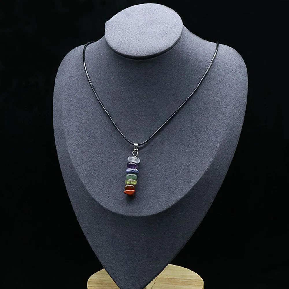 6PCS Natural Stone Seven Chakras Irregular Agate Crystal Necklace For Woman Jewelry Making Reiki Healing Energy Stone Gift Decor
6PCS Natural Stone Seven Chakras Irregular Agate Crystal Necklace For Woman Jewelry Making Reiki Healing Energy Stone Gift Decor