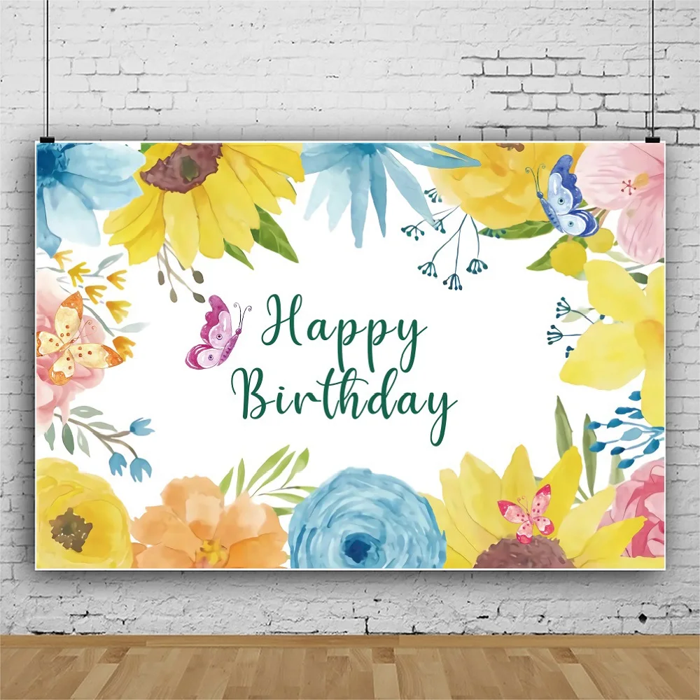 Sunflower Flower Butterfly Background for Portrait Photography Party Photozone Birthday Decors Backdrops Photocall Studio
Sunflower Flower Butterfly Background for Portrait Photography Party Photozone Birthday Decors Backdrops Photocall Studio