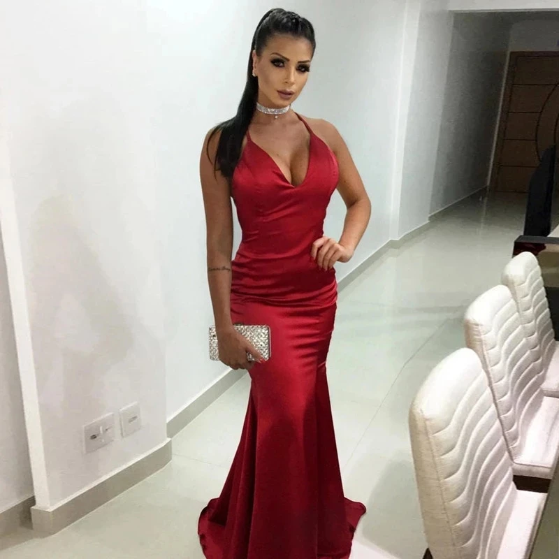 sexy Party Dresses Mermaid / Trumpet Spaghetti strap Sweep/Brush Sleeveless Banbage Evening Dresses Simple Party Gowns 2021 
sexy Party Dresses Mermaid / Trumpet Spaghetti strap Sweep/Brush Sleeveless Banbage Evening Dresses Simple Party Gowns 2021