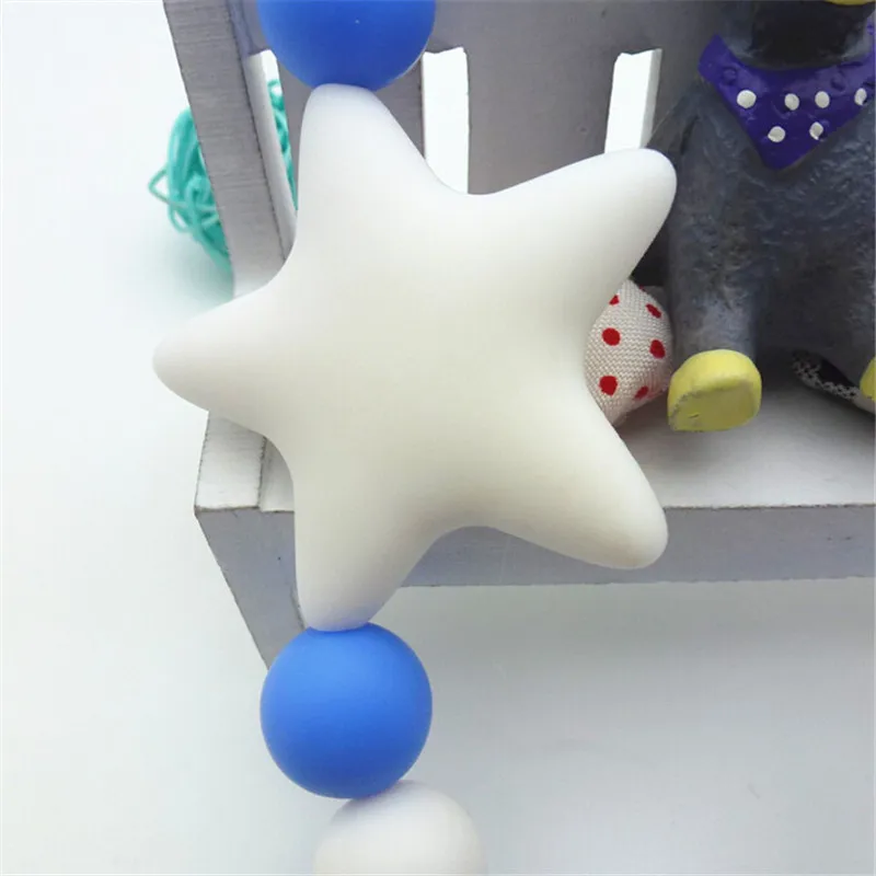 Food Grade Silicone Beads Bebe Pacifier Clips Safe Pacifier Star Chain Holder Chewlery Baby Products Gifts
Food Grade Silicone Beads Bebe Pacifier Clips Safe Pacifier Star Chain Holder Chewlery Baby Products Gifts