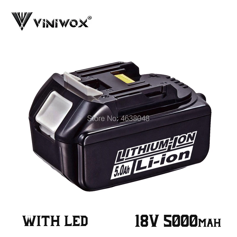 5000 мА/ч 18V BL1850 литий-ионный Батарея Замена для Makita BL1830 BL1840 BL1850B BL1815 LXT400