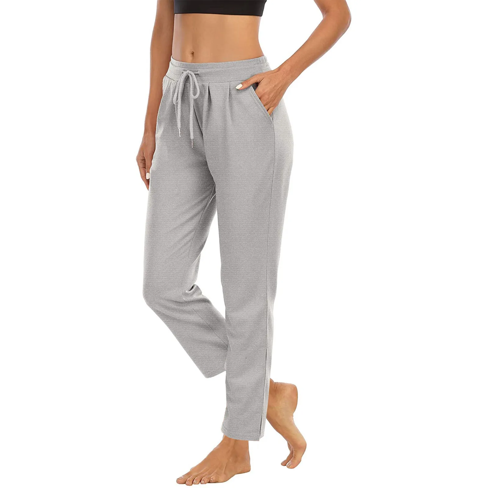 Prowow Women Pant Casual Loose Style Straight Trousers for Lady Elastic Waist Black Spring Fall Female Bottoms Clothes Gray Navy
Prowow Women Pant Casual Loose Style Straight Trousers for Lady Elastic Waist Black Spring Fall Female Bottoms Clothes Gray Navy