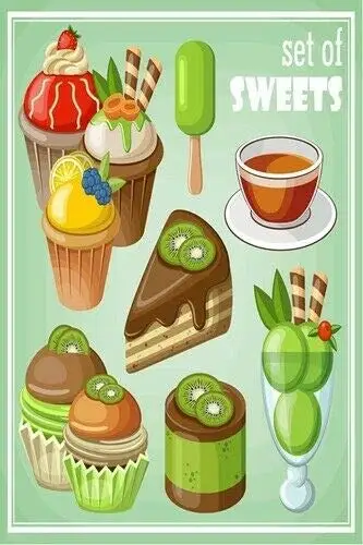 Vintage Metal Sign Set of Sweets Bakery Cake Home Bar Coffee Cafe Restaurant Kitchen Bakery Shop Cake Shop Decor Sign 12X8Inch
Vintage Metal Sign Set of Sweets Bakery Cake Home Bar Coffee Cafe Restaurant Kitchen Bakery Shop Cake Shop Decor Sign 12X8Inch