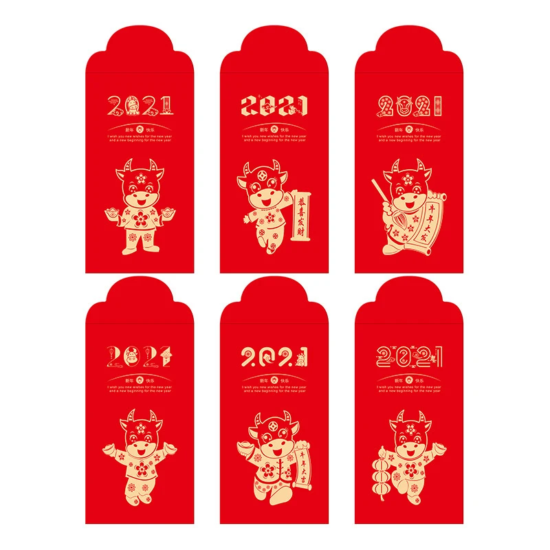 The Year Of The OX Cartoon New Year Universal Cash Gift Bag New Year Red Pocket Hot Stamping Creative Red Envelopes
The Year Of The OX Cartoon New Year Universal Cash Gift Bag New Year Red Pocket Hot Stamping Creative Red Envelopes