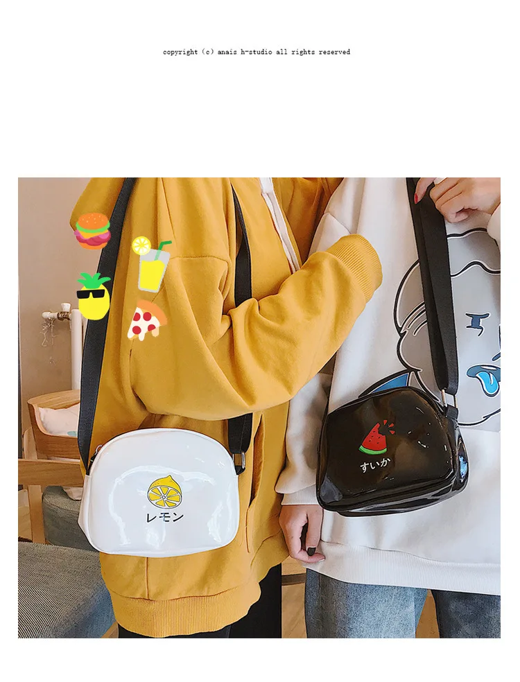 Japanese Soft Girl Cute Cute Fruit Pie Messenger Creative Printing Strawberry Avocado Lemon Watermelon Pu Small crossbody bag
Japanese Soft Girl Cute Cute Fruit Pie Messenger Creative Printing Strawberry Avocado Lemon Watermelon Pu Small crossbody bag
