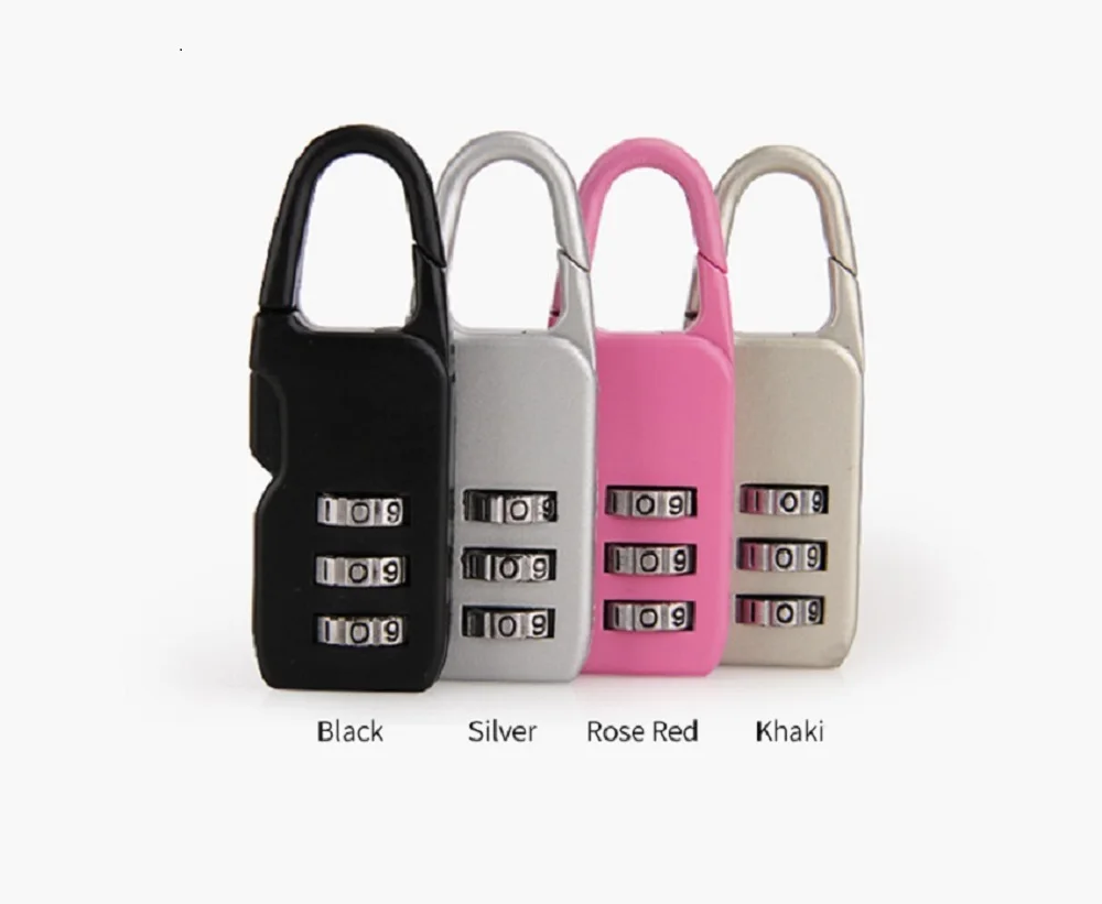 

High Quality multiple colour Travel Password Lock Zinc Alloy Digit Code Security Padlocks Case for Suitcase Luggage Coded Lock