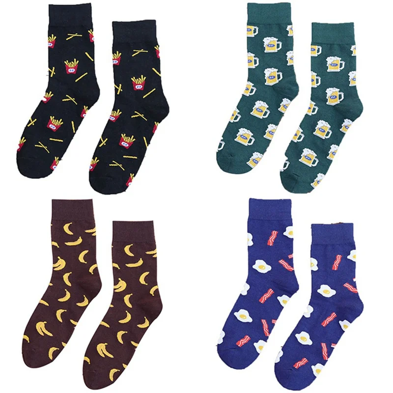 1 Pair Men Socks Cotton Funny Socks Cartoon Fried Egg Fries Women Socks Novelty Gift Socks for Spring Autumn Winter
1 Pair Men Socks Cotton Funny Socks Cartoon Fried Egg Fries Women Socks Novelty Gift Socks for Spring Autumn Winter
