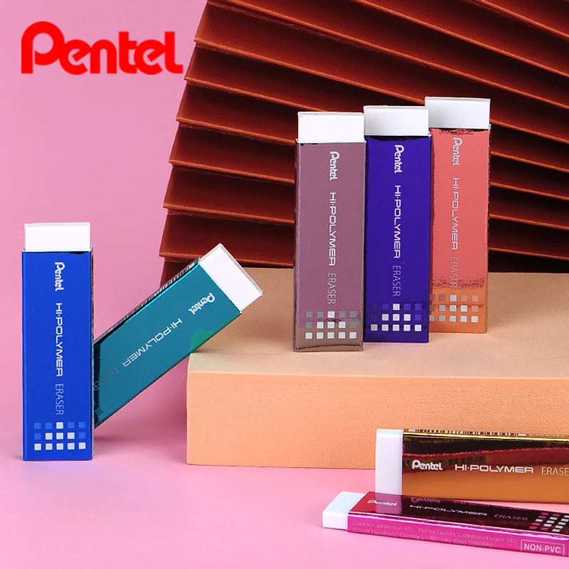 1 шт. 7 цветов ластик Pentel EZEE02 HI-POLYMER белая тонкая резиновая каучуковая резинка не