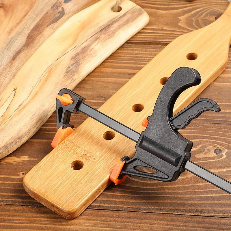 10 Pieces 4 Inch Quick Release Grip F Clamps Ratchet Bar Clamps Wood Bar Clamps One-Handed Quick Release Grip Bar Clamp
10 Pieces 4 Inch Quick Release Grip F Clamps Ratchet Bar Clamps Wood Bar Clamps One-Handed Quick Release Grip Bar Clamp