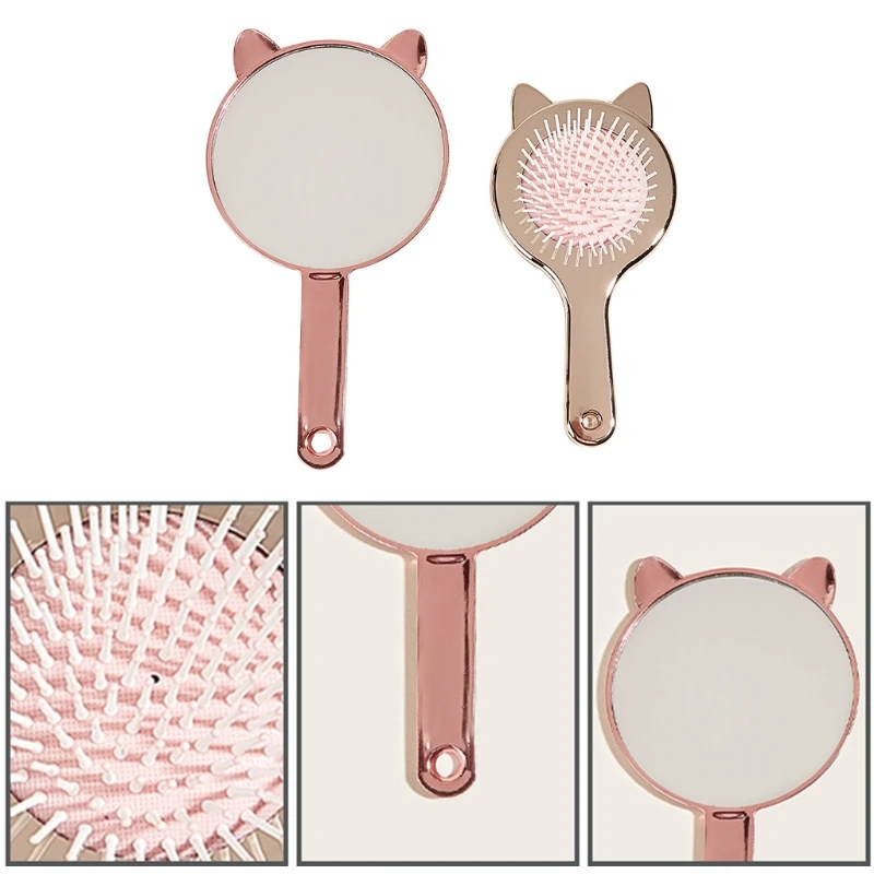 Kawaii Paddle Hair Brush Makeup Mirror Set Detangling Hairbrush Massage Scalp Styling Tool for Women Girls
Kawaii Paddle Hair Brush Makeup Mirror Set Detangling Hairbrush Massage Scalp Styling Tool for Women Girls