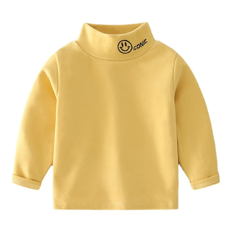 Winter New Boys Long Sleeve T-shirt High Neck Baby Plush Warm Bottomed Shirt Children Underwear Baby Tops
Winter New Boys Long Sleeve T-shirt High Neck Baby Plush Warm Bottomed Shirt Children Underwear Baby Tops