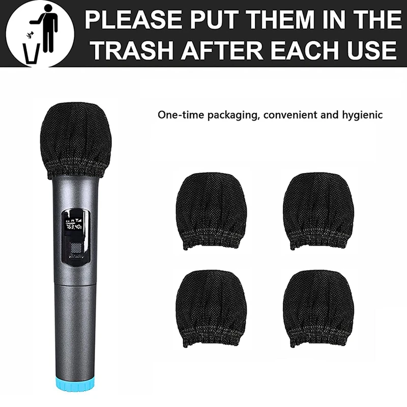 Mic Covers Disposable Non-Woven Cover Microphone Windscreen & Filters for Karaoke | Электроника
