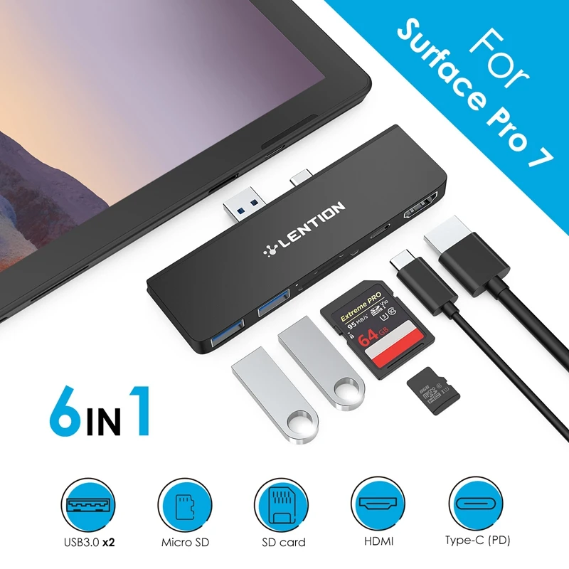 Док-станция LENTION, док-станция 6 в 1, адаптер стандарта USB/SD и TF/PD/HDMI для Pro Huawei Mate 30, Черная
Док-станция LENTION, док-станция 6 в 1, адаптер стандарта USB/SD и TF/PD/HDMI для Pro Huawei Mate 30, Черная