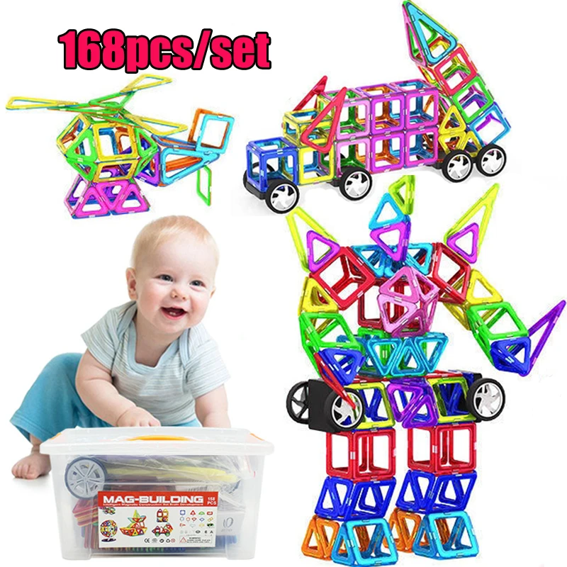 168PCS Magnetic Blocks Magnetic Designer Constructor Set Model & Building Toys Educational Toys for Children Gifts
168PCS Magnetic Blocks Magnetic Designer Constructor Set Model & Building Toys Educational Toys for Children Gifts