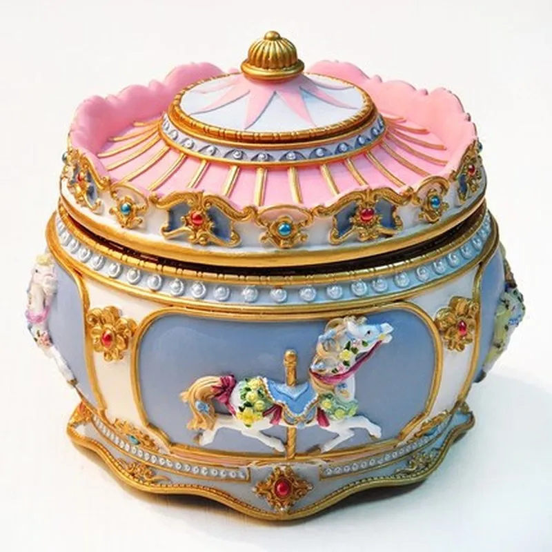 New Lovely Carousel Music Box with Sound Control LED Flash Lights Creative Birthday Valentine's Day Gifts for Girl Friend KidsWF
New Lovely Carousel Music Box with Sound Control LED Flash Lights Creative Birthday Valentine's Day Gifts for Girl Friend KidsWF