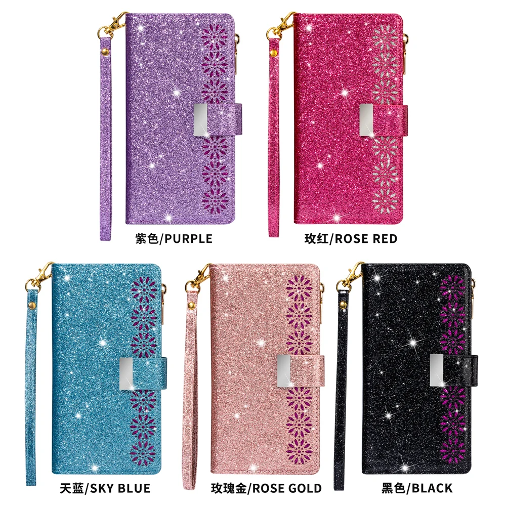 

Leather Wallet Case For Xiaomi Poco X3 F3 11 10T 9 CC9 Lite Redmi 9A 9C 8A Note 10 10S 9 9S 8 8T K30 K40 Pro Max Zipper Cover