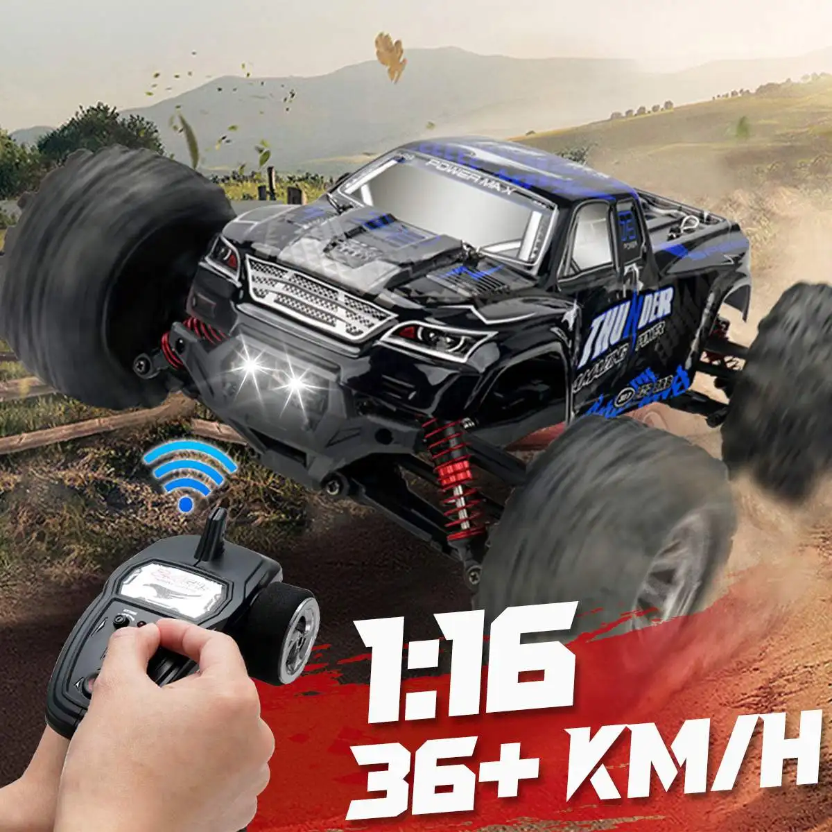 RC Car 36KM/H High Speed Racing Remote Control Car Truck for Adults 4WD Off Road Monster Trucks Climbing Vehicle Christmas Gift
RC Car 36KM/H High Speed Racing Remote Control Car Truck for Adults 4WD Off Road Monster Trucks Climbing Vehicle Christmas Gift