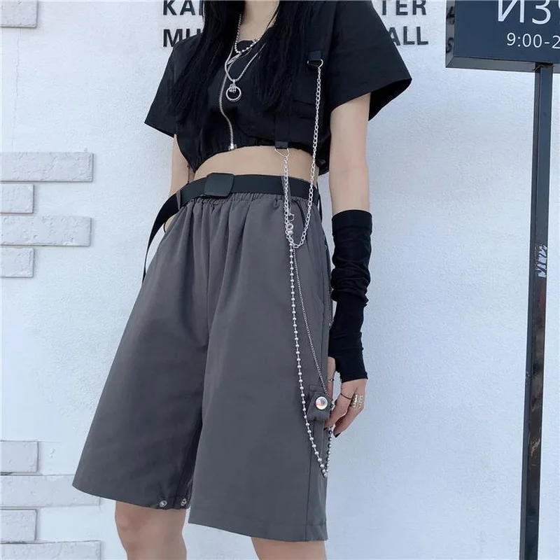 QWEEK Punk Cargo Pants Women Streetwear Oversize Gothic High Waist Pants 2021 Summer Black Casual Trousers Mall Goth Plus Size
QWEEK Punk Cargo Pants Women Streetwear Oversize Gothic High Waist Pants 2021 Summer Black Casual Trousers Mall Goth Plus Size