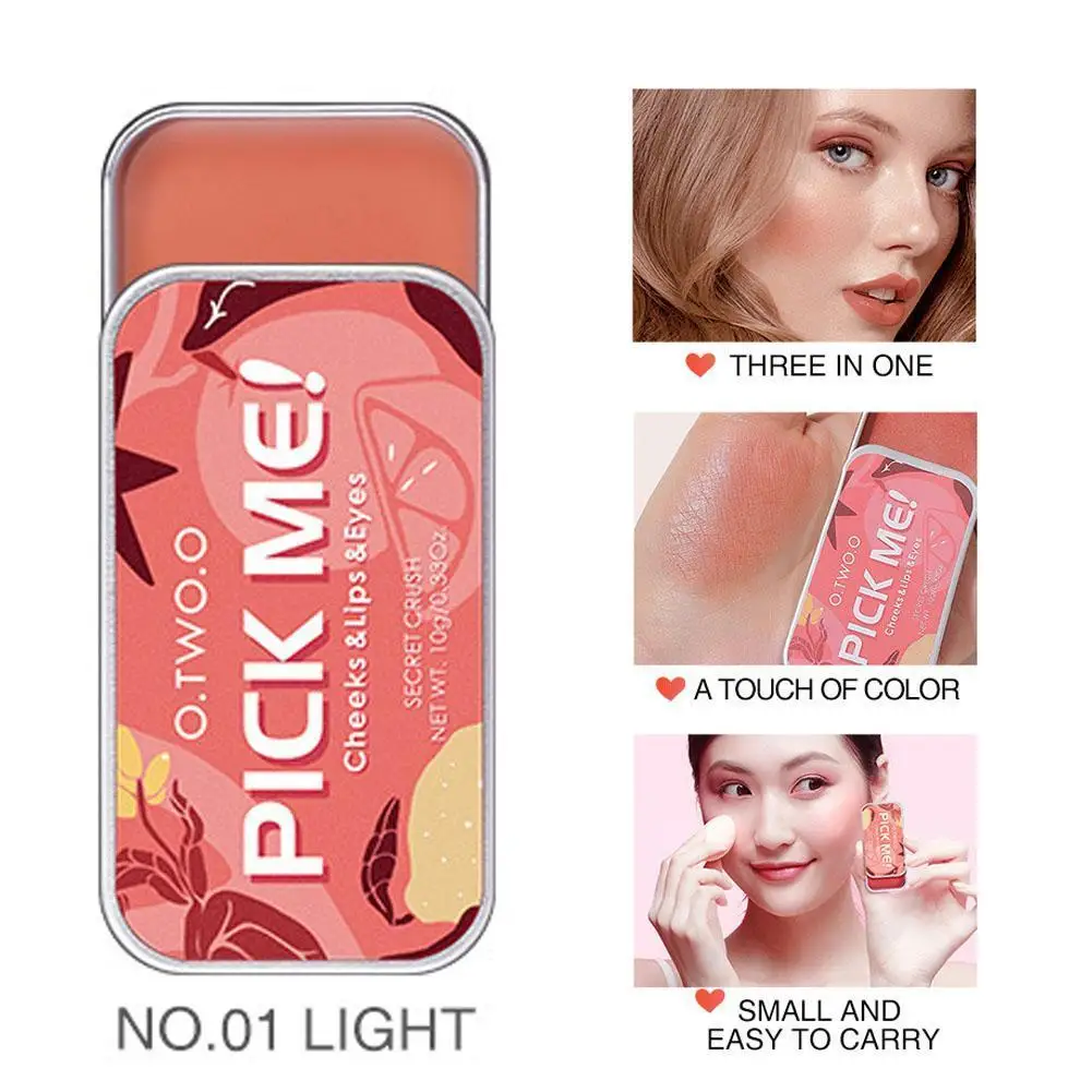 Lipstick, Eye Shadow, Blush, 3 In 1 Repairing Palette, Monochromatic Cream, Rouge Color Makeup Enhancement, Natural R9I8
Lipstick, Eye Shadow, Blush, 3 In 1 Repairing Palette, Monochromatic Cream, Rouge Color Makeup Enhancement, Natural R9I8