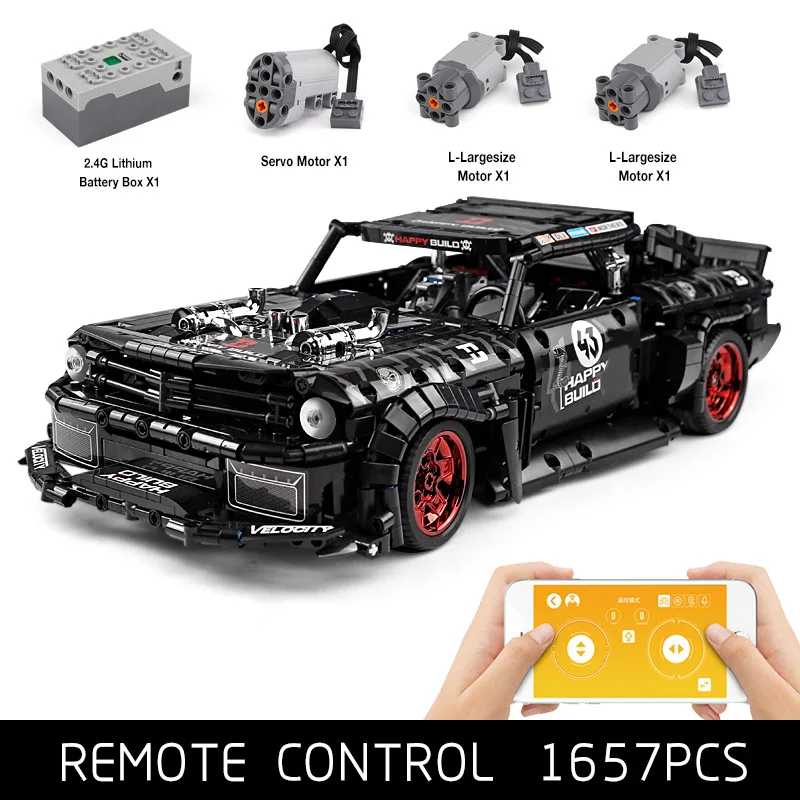 APP Motor High-Tech Car Compatible With MOC-22970 Mustang Hoonicorn V2 Building Blocks Brick Kids Christmas Toys Gift
APP Motor High-Tech Car Compatible With MOC-22970 Mustang Hoonicorn V2 Building Blocks Brick Kids Christmas Toys Gift