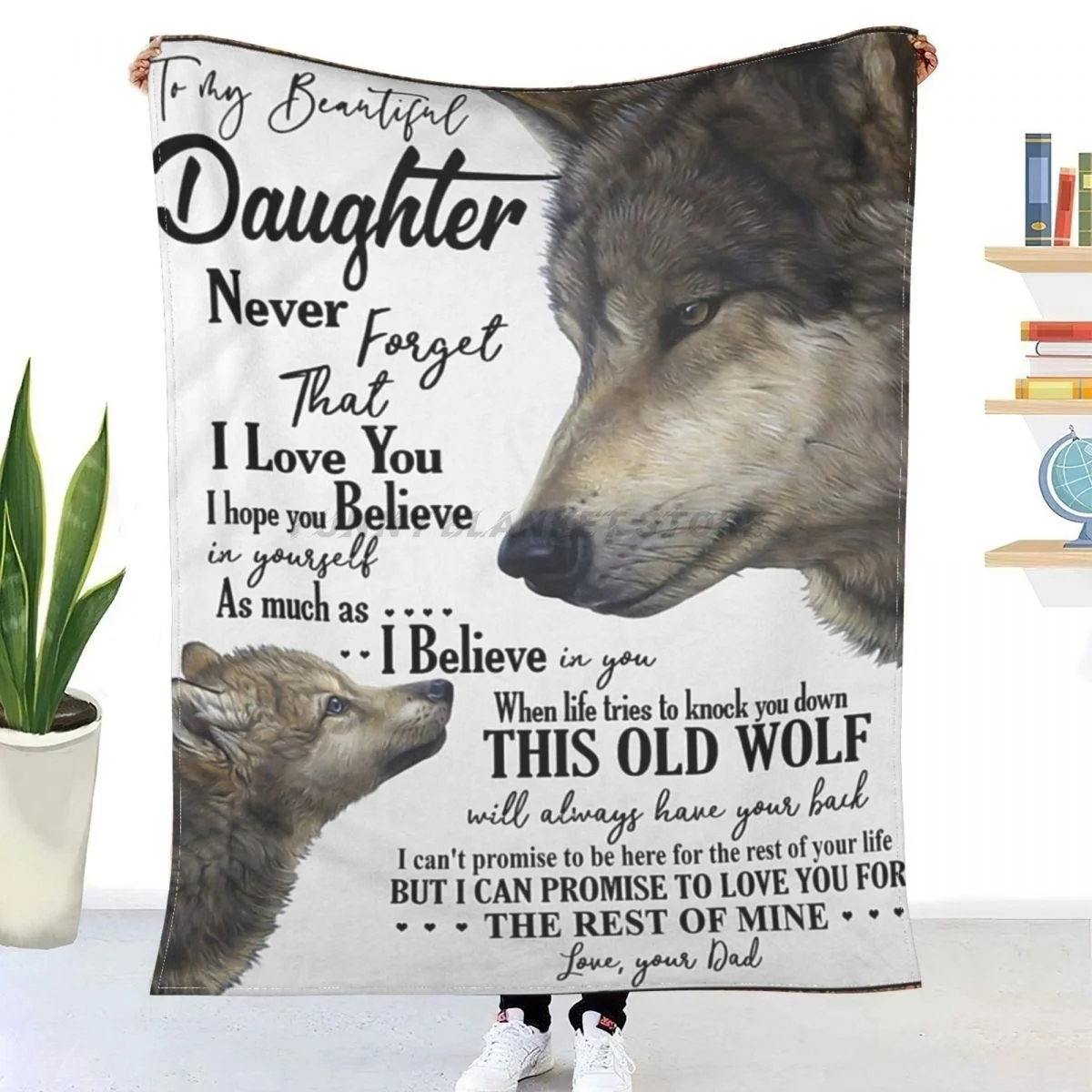 DAD TO DAUGHTER Sherpa Blankets Ultra Soft Flannel Fleece Throw Blankets for Couch Sofa Bed
DAD TO DAUGHTER Sherpa Blankets Ultra Soft Flannel Fleece Throw Blankets for Couch Sofa Bed