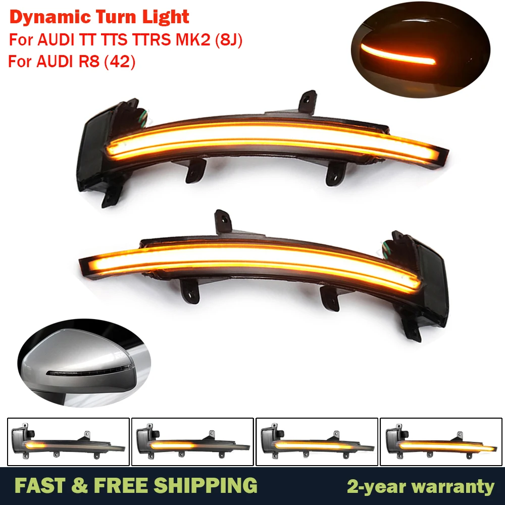 LED Dynamic Turn Signal Light Sequential Side Wing Mirror Indicator Lamp Blinker For Audi TT TTS MK2 8J 2007-2014 TTRS R8
LED Dynamic Turn Signal Light Sequential Side Wing Mirror Indicator Lamp Blinker For Audi TT TTS MK2 8J 2007-2014 TTRS R8
