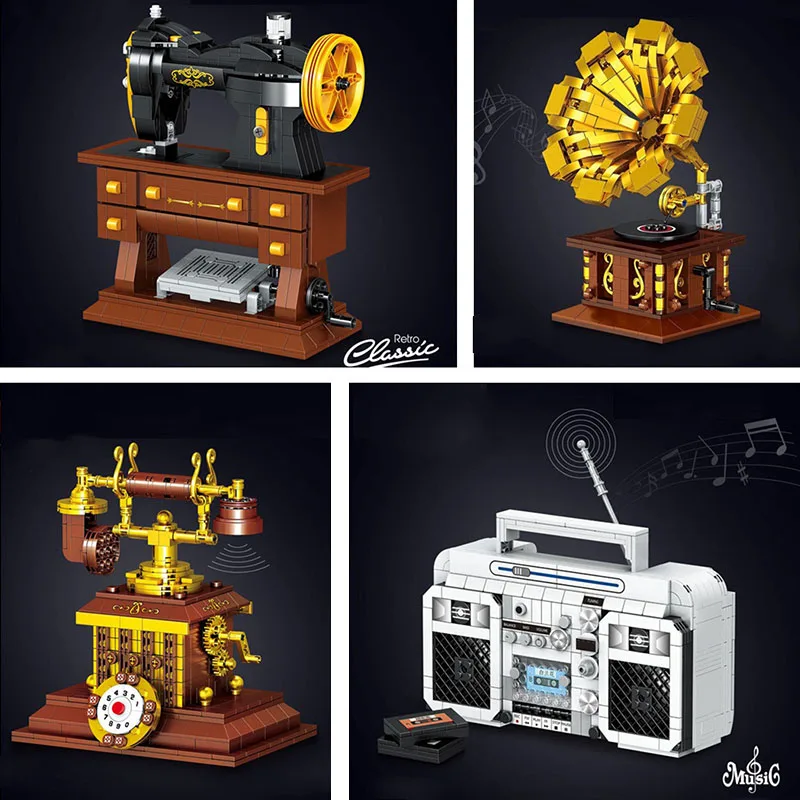 00936 00937 938 939 940 mini Blocks Kids Building Bricks Girl Toys Puzzle Retro Sewing Machine Phonograph Radio Model Adult Gift 
00936 00937 938 939 940 mini Blocks Kids Building Bricks Girl Toys Puzzle Retro Sewing Machine Phonograph Radio Model Adult Gift