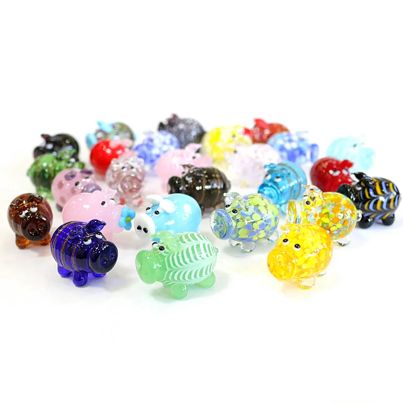 Different Styles Murano Glass Pig Mini Figurines Cute Tiny Animal Craft Ornaments Home Fairy Garden Kid's Room Kawaii Decoration
Different Styles Murano Glass Pig Mini Figurines Cute Tiny Animal Craft Ornaments Home Fairy Garden Kid's Room Kawaii Decoration