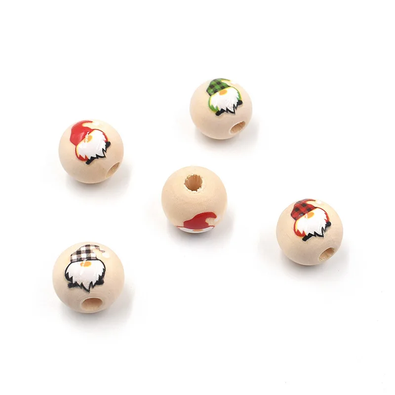 New 16mm Santa Claus Round Wooden Beads DIY Christmas Party Decoration Children's Toy Ornament Making Jewelry Accessories
New 16mm Santa Claus Round Wooden Beads DIY Christmas Party Decoration Children's Toy Ornament Making Jewelry Accessories