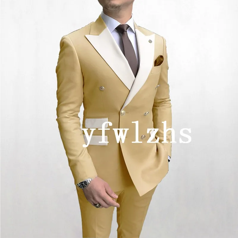 Handsome Double-Breasted Groomsmen Peak Lapel Groom Tuxedos Men Suits Wedding/Prom/Dinner Best Blazer(Jacket+Pants+Tie) 300
Handsome Double-Breasted Groomsmen Peak Lapel Groom Tuxedos Men Suits Wedding/Prom/Dinner Best Blazer(Jacket+Pants+Tie) 300