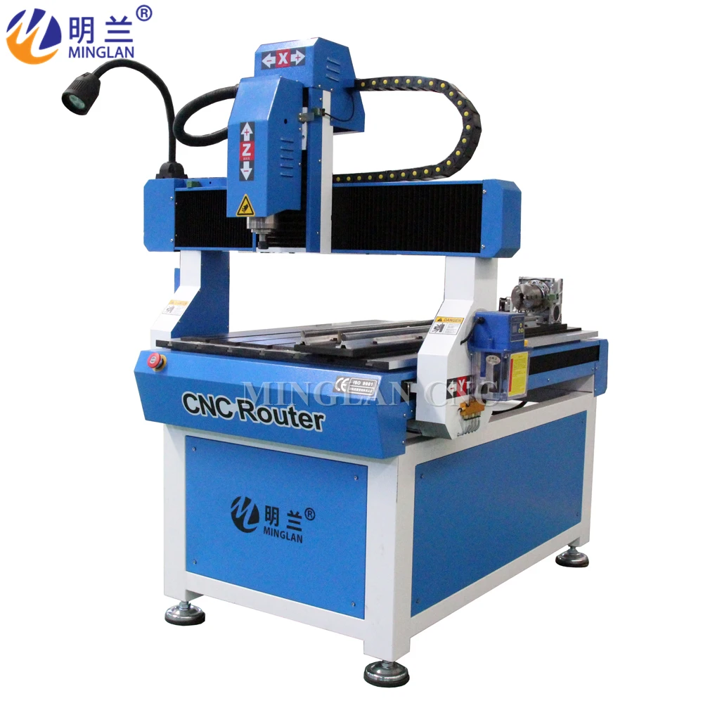 

4 axis cnc router 6090 woodworking machine with mach3-4axis