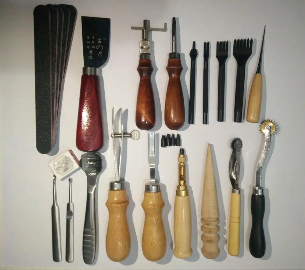 Professional 18 Pcs Leather Craft Tools Kit Household DIY Handmade Leather Craft Accessories Crafts Making Hand Tools
Professional 18 Pcs Leather Craft Tools Kit Household DIY Handmade Leather Craft Accessories Crafts Making Hand Tools