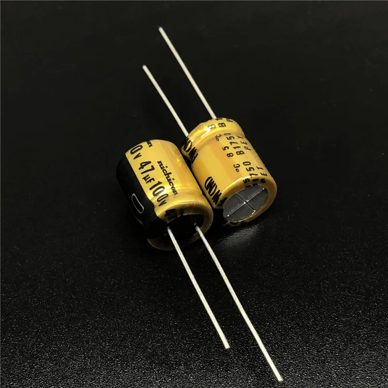 5 шт 47 мкФ 100V NICHICON FW серия 10x12 мм 100V47uF HiFi аудио конденсатор|Конденсаторы| |