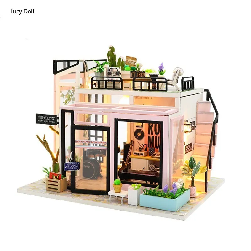 Wooden House Diy Doll House Simple Building Model Assembled Christmas Gifts Wooden Toys Birthday Gifts
Wooden House Diy Doll House Simple Building Model Assembled Christmas Gifts Wooden Toys Birthday Gifts