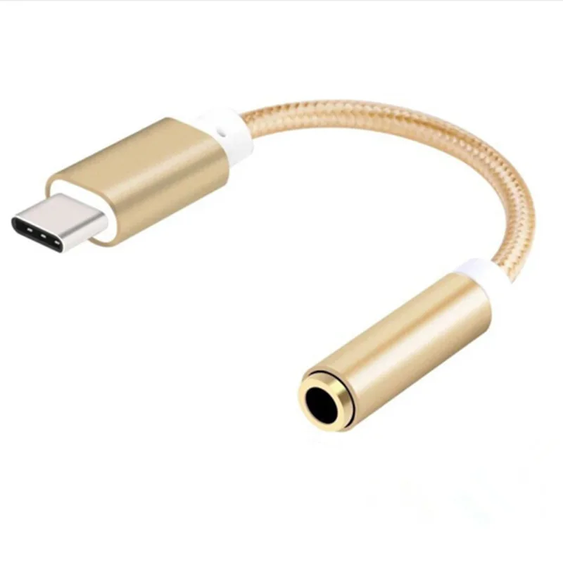 2 шт. Тип USB C до 3 5 мм наушники кабель мужской с разъемом подачи внешнего сигнала AUX