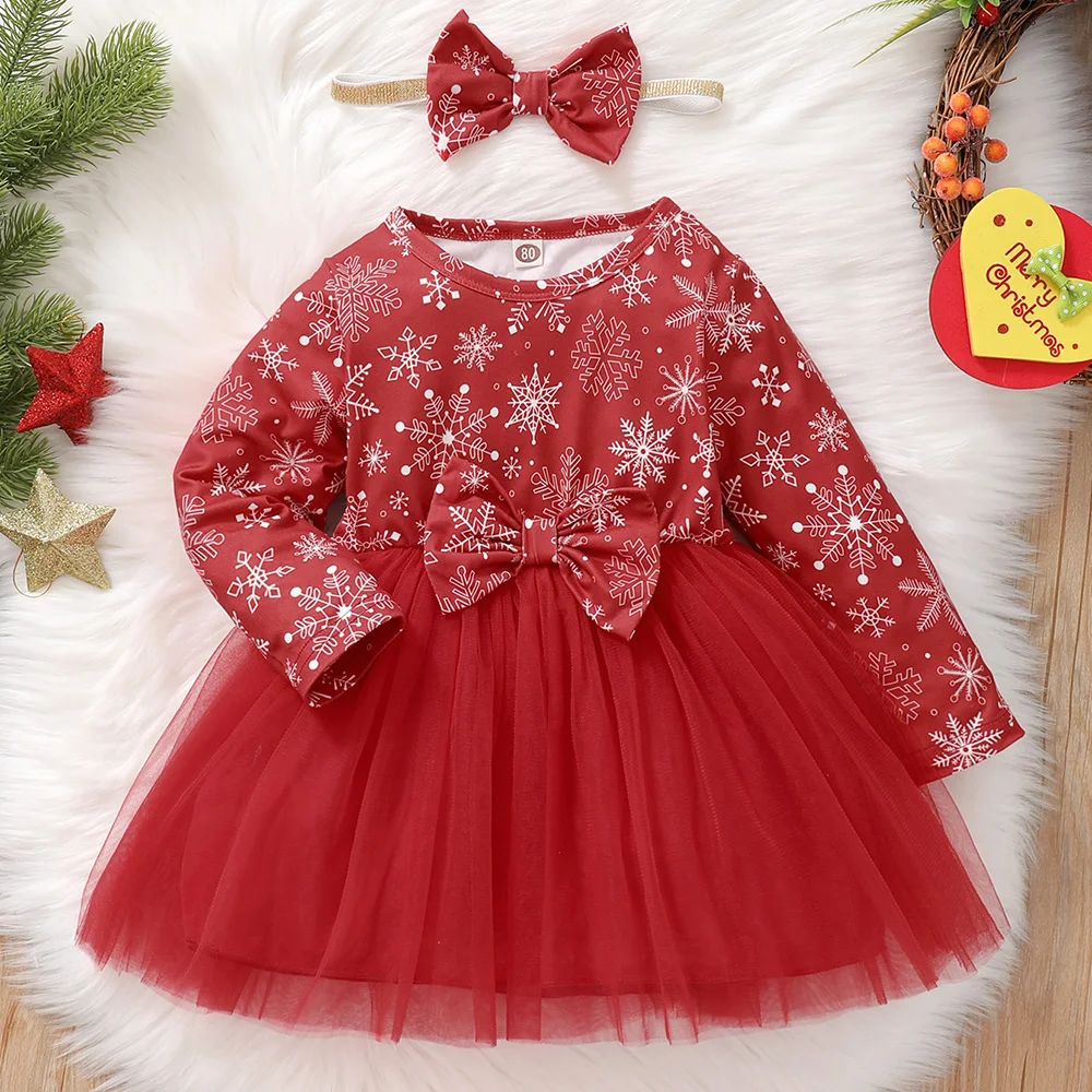 Baby Girls Christmas Dress Mesh Patchwork Casual O-Neck Knee Length Long Sleeve Ball Gown Spring/Autumn Bow Floral Girls Outfits
Baby Girls Christmas Dress Mesh Patchwork Casual O-Neck Knee Length Long Sleeve Ball Gown Spring/Autumn Bow Floral Girls Outfits