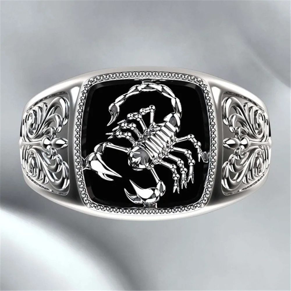 Creative Silver-Color Poisonous Scorpion Embossed Mens Hip-Hop Punk Ring Prom Accessories Personality Jewelry Gift
Creative Silver-Color Poisonous Scorpion Embossed Mens Hip-Hop Punk Ring Prom Accessories Personality Jewelry Gift