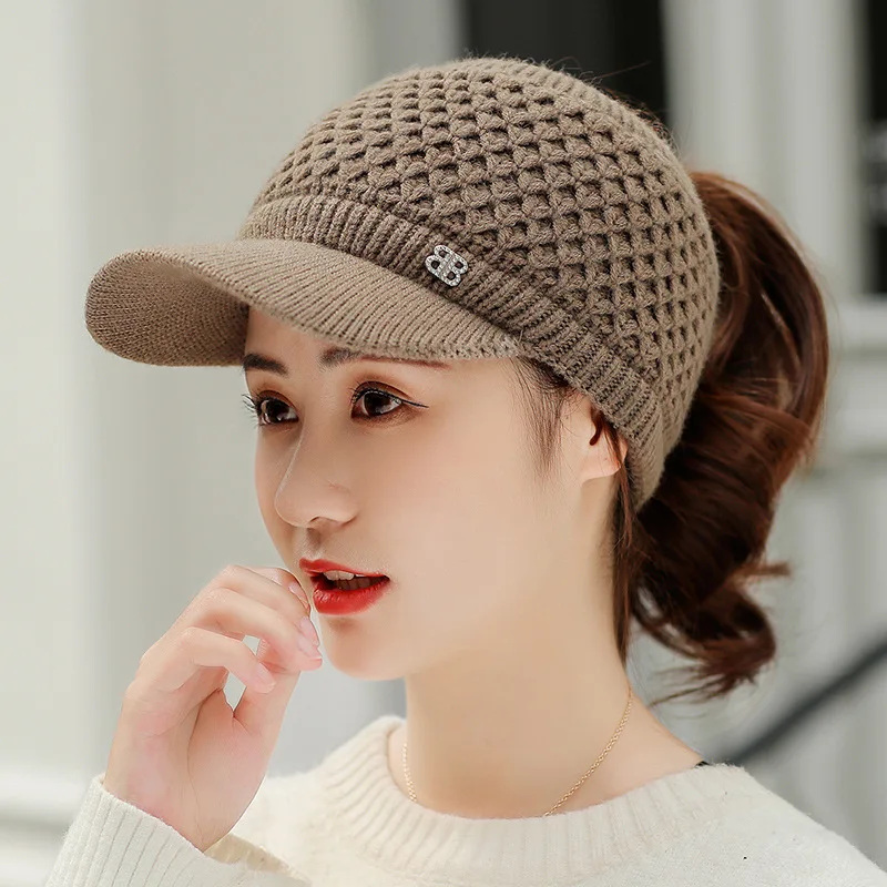 Baseball Caps Women Hats Winter Hats Thick Warm Twist Knit Hats Female Fall Fleece High Ponytail Hat Visor Gorros Bonnet Beanies
Baseball Caps Women Hats Winter Hats Thick Warm Twist Knit Hats Female Fall Fleece High Ponytail Hat Visor Gorros Bonnet Beanies