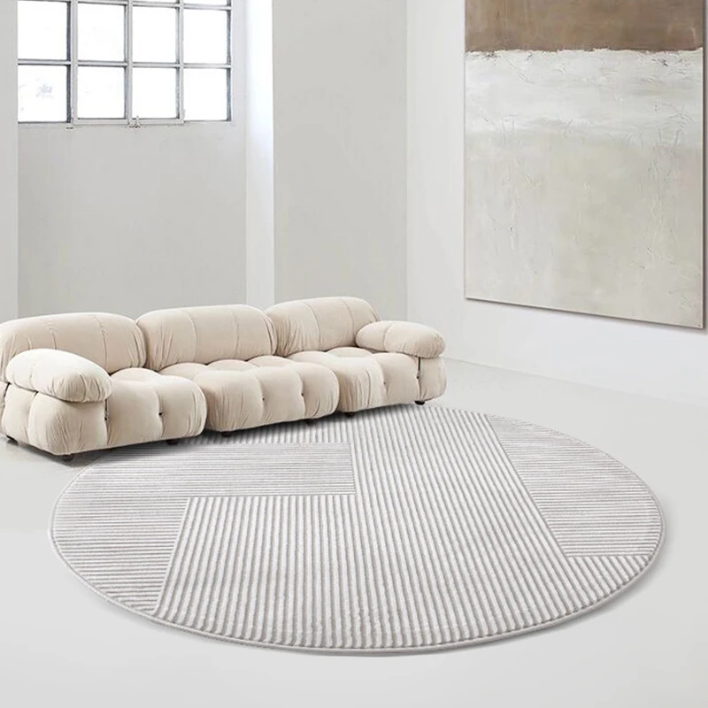 Japanese carpet round line plain beige cloakroom balcony tatami wabi-sabi wind bedroom bed blanket
Japanese carpet round line plain beige cloakroom balcony tatami wabi-sabi wind bedroom bed blanket