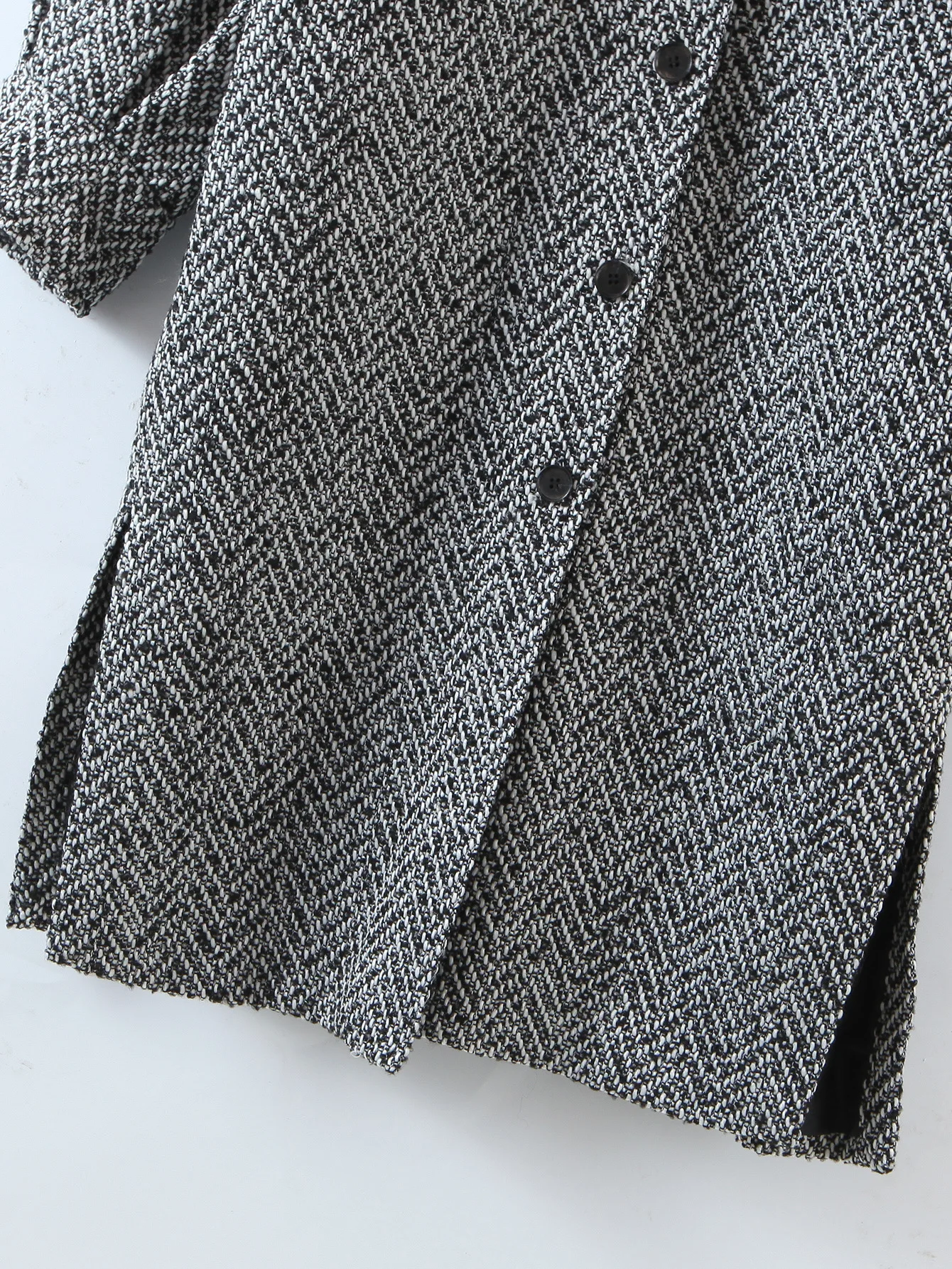 2021 New Grey Striped Tweed Women Jacket Coats Turn Down Collar Slim Long Female Overcoats Elegant Parka
2021 New Grey Striped Tweed Women Jacket Coats Turn Down Collar Slim Long Female Overcoats Elegant Parka