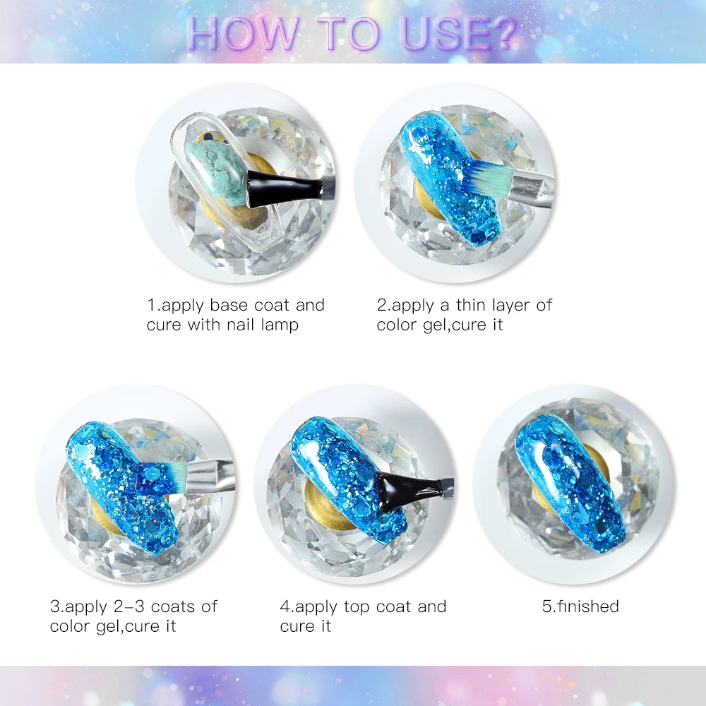 MEET ACROSS 5ml Gel Nail Polish Sequins Semi-permanent UV Gel For Manicure Nail Art Design Base Top Coat Gel Varnishes
MEET ACROSS 5ml Gel Nail Polish Sequins Semi-permanent UV Gel For Manicure Nail Art Design Base Top Coat Gel Varnishes