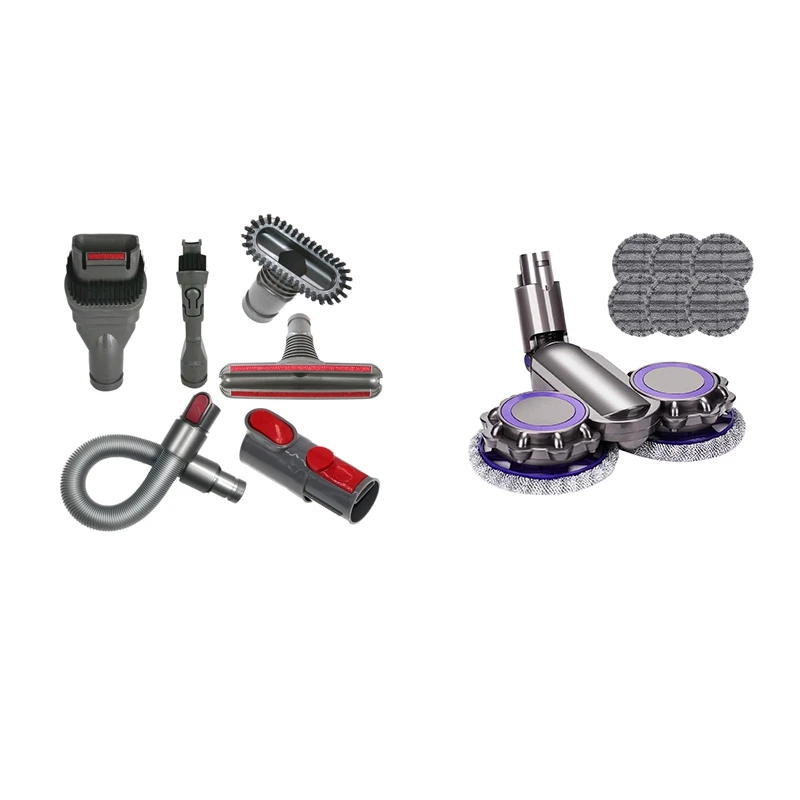 2 Set Vacuum Cleaner Parts: 1 Set Hose Attachments Home Cleaning Tools Brush & 1 Set Mop Head Cloth Water Tank
2 Set Vacuum Cleaner Parts: 1 Set Hose Attachments Home Cleaning Tools Brush & 1 Set Mop Head Cloth Water Tank