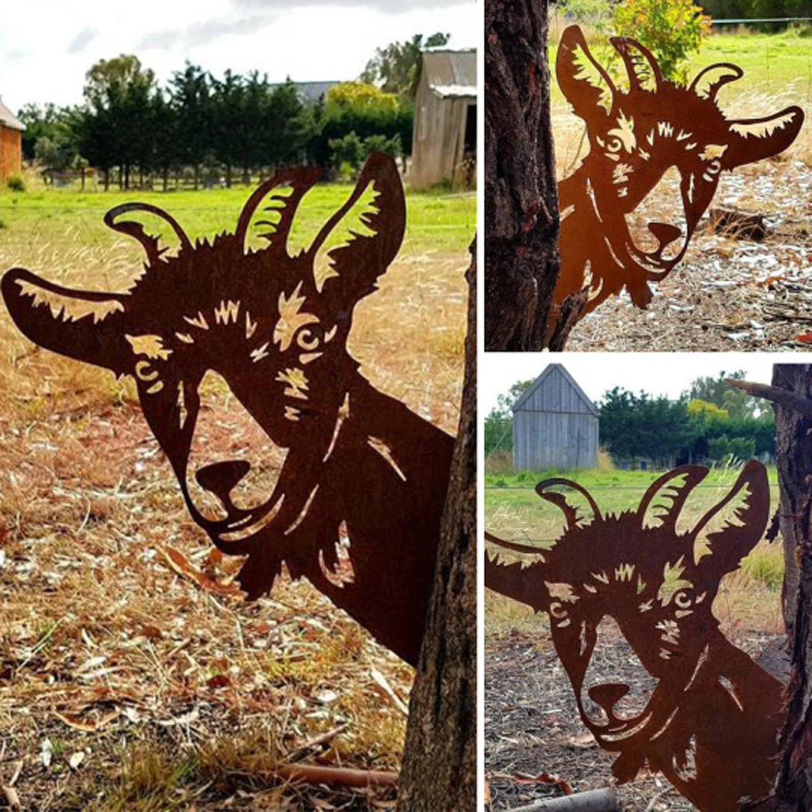 Farm Peeping Sheep and Cow Metal Artwork Outdoor Indoor Patio Hanging Ornaments Art Sculptures Garden Home Decor Gardening
Farm Peeping Sheep and Cow Metal Artwork Outdoor Indoor Patio Hanging Ornaments Art Sculptures Garden Home Decor Gardening