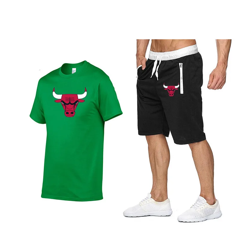 2021 Men's Summer Sports Suit Fashion Shorts Set Sleeve Casual Wear Workout Clothes Male Cropped Pants Set
2021 Men's Summer Sports Suit Fashion Shorts Set Sleeve Casual Wear Workout Clothes Male Cropped Pants Set
