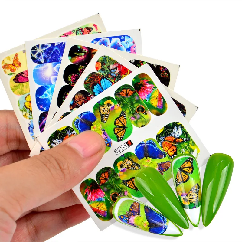 60*53mm Nails Tattoo Slider Decoration Nail Art Sticker Water Transfer Decals Manicure Tool Flower Butterfly Colorful
60*53mm Nails Tattoo Slider Decoration Nail Art Sticker Water Transfer Decals Manicure Tool Flower Butterfly Colorful