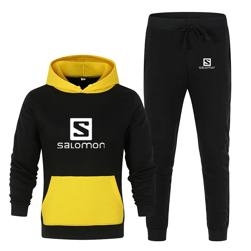 Winter New Men's Fashion Stitching Color Hooded Sweatshirt Long Sleev Pants Suit Track And Field Fitness Leisure Two Piece Suit
Winter New Men's Fashion Stitching Color Hooded Sweatshirt Long Sleev Pants Suit Track And Field Fitness Leisure Two Piece Suit