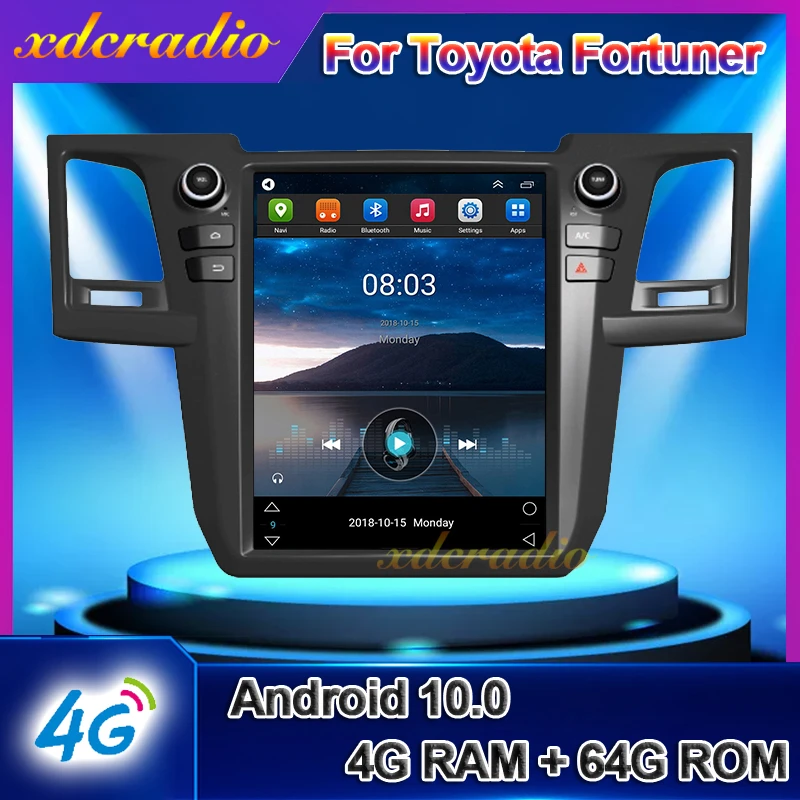 Xdcradio 10.4" Android 10.0 For Toyota Fortuner Car Radio Automotivo Car Multimedia Player Auto GPS Navigation 4G DSP 42007-2015
Xdcradio 10.4" Android 10.0 For Toyota Fortuner Car Radio Automotivo Car Multimedia Player Auto GPS Navigation 4G DSP 42007-2015