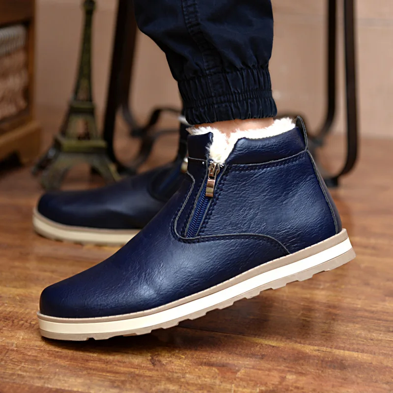 Men's Winter Warm Boots Casual Shoes Fashion Plush Snow Boots Fur Ankle Boots Size 2021 Thick Bottom Men's Leather Cotton Boots
Men's Winter Warm Boots Casual Shoes Fashion Plush Snow Boots Fur Ankle Boots Size 2021 Thick Bottom Men's Leather Cotton Boots