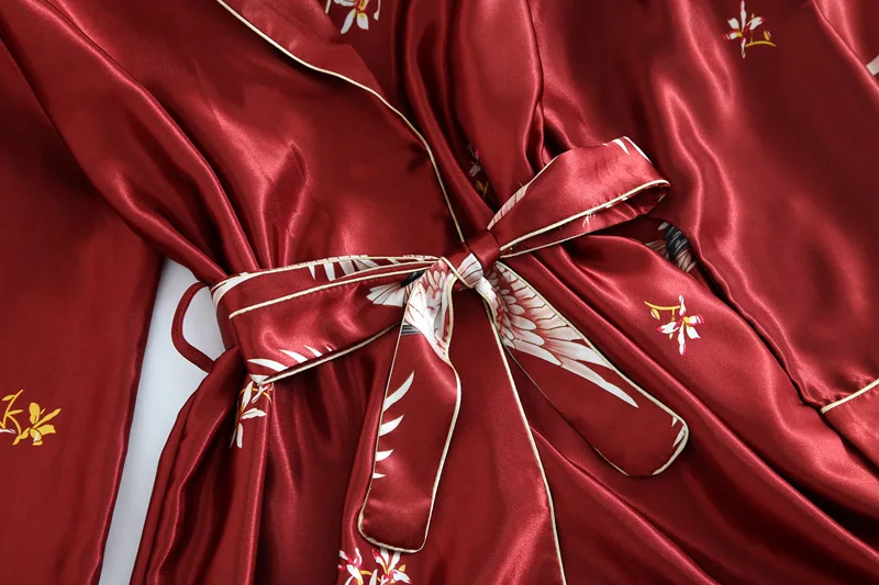 2020 Spring Autumn Women Pajamas Sets with Pants Sexy Silk Ladies Satin Nightwear Robe Pijama Long Sleeve Sleepwear Pyjama Femme 
2020 Spring Autumn Women Pajamas Sets with Pants Sexy Silk Ladies Satin Nightwear Robe Pijama Long Sleeve Sleepwear Pyjama Femme